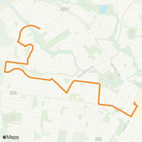 PTV - Public Transport Victoria Mount Lion - Sunbury Station map