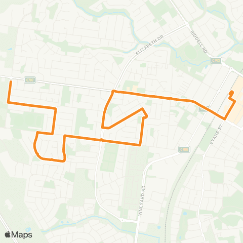 PTV - Public Transport Victoria Wilsons Lane - Sunbury Station map
