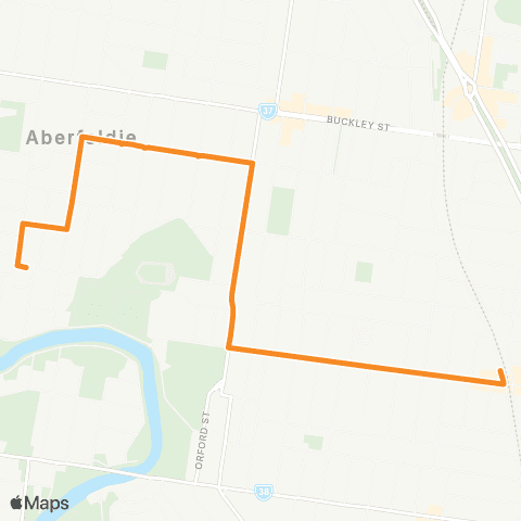 PTV - Public Transport Victoria Aberfeldie - Moonee Ponds Station map