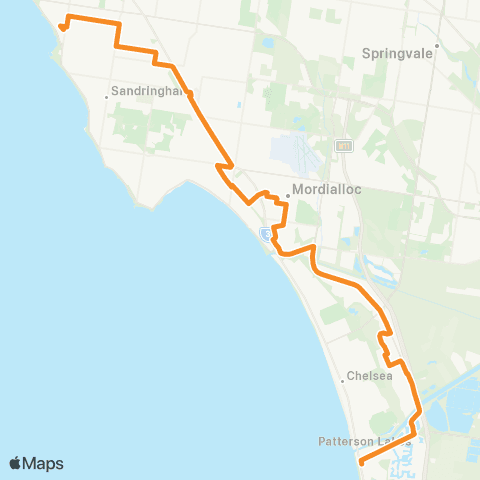 PTV - Public Transport Victoria Carrum Station - Hampton Station map
