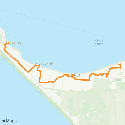 PTV - Public Transport Victoria Sorrento - Rosebud map