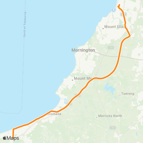PTV - Public Transport Victoria Rosebud - Frankston map