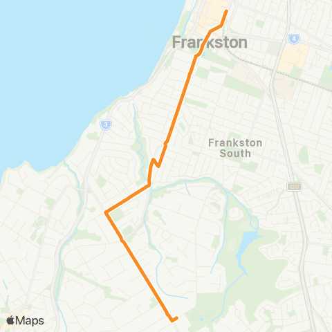 PTV - Public Transport Victoria Frankston South - Frankston map