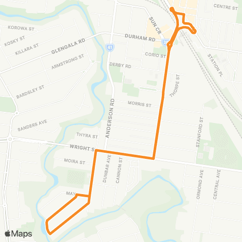 PTV - Public Transport Victoria Sunshine Station map