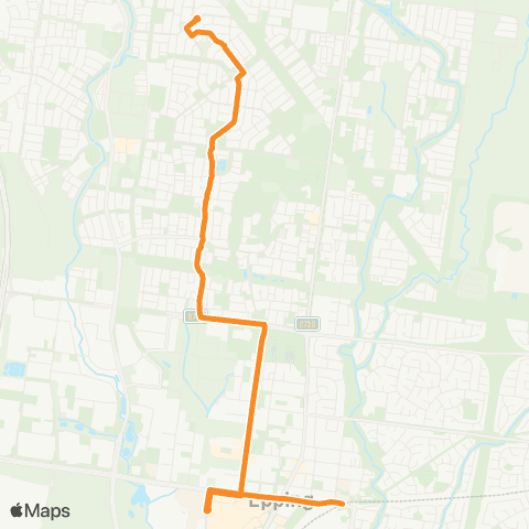 PTV - Public Transport Victoria Wollert - Epping Station map