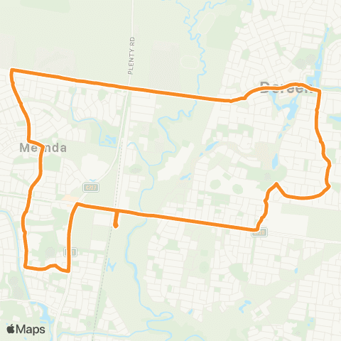 PTV - Public Transport Victoria Mernda Station map
