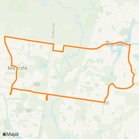 PTV - Public Transport Victoria Mernda Station map