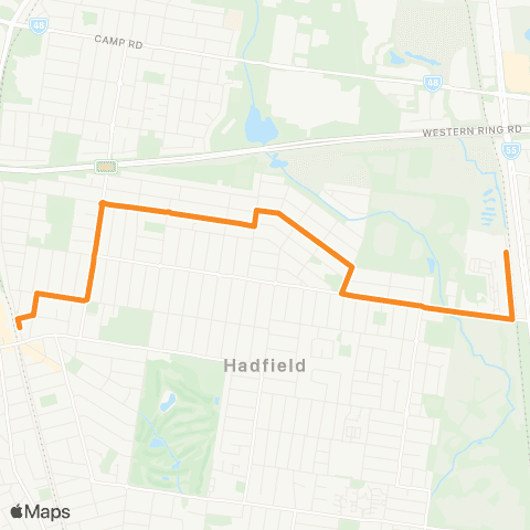 PTV - Public Transport Victoria Gowrie - Glenroy map