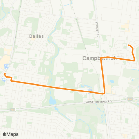 PTV - Public Transport Victoria Broadmeadows - Somerset Estate map