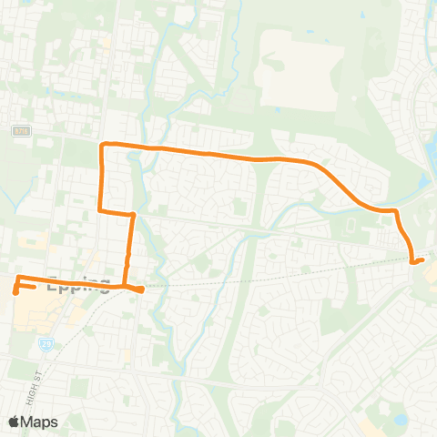 PTV - Public Transport Victoria Epping Plaza SC - South Morang Station map
