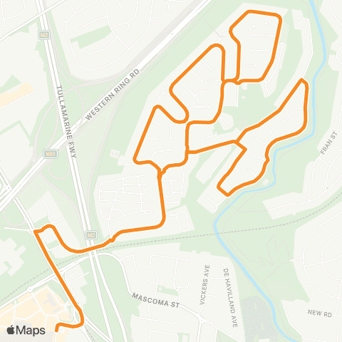 PTV - Public Transport Victoria Gowanbrae - Airport West map
