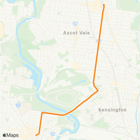 PTV - Public Transport Victoria Footscray Station - Moonee Ponds map