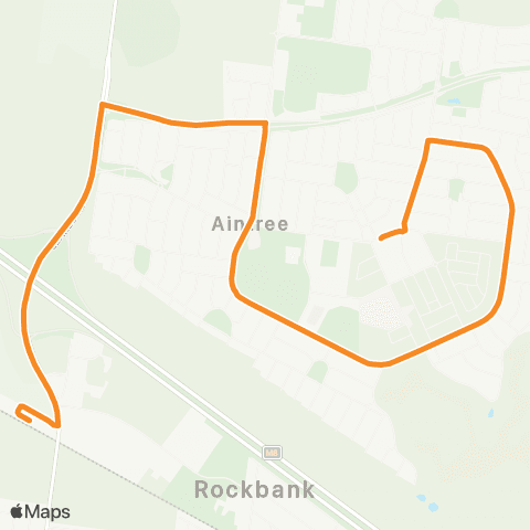PTV - Public Transport Victoria Aintree - Rockbank Station map