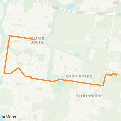 PTV - Public Transport Victoria Cobblebank Station - Melton Station map