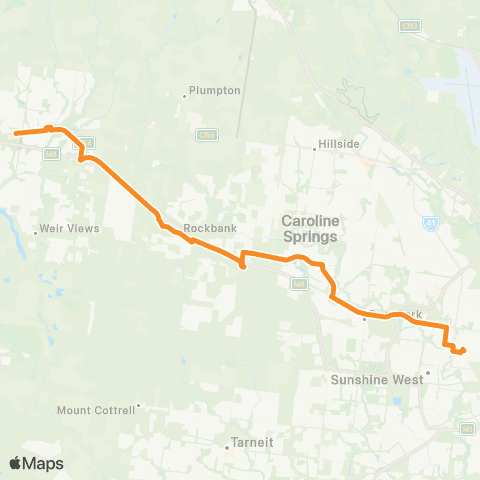 PTV - Public Transport Victoria Sunshine Station - Melton map