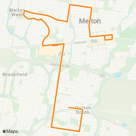 PTV - Public Transport Victoria Melton - Melton Station map