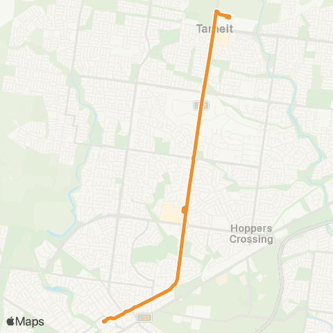 PTV - Public Transport Victoria Werribee Station - Tarneit Station map