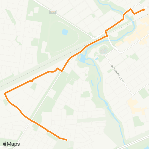 PTV - Public Transport Victoria Riverwalk Estate - Werribee Station map