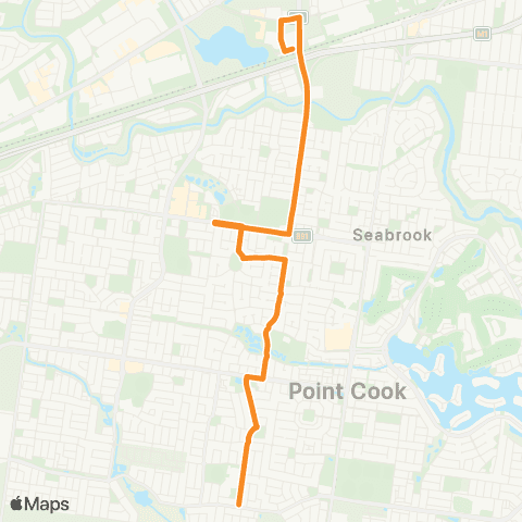 PTV - Public Transport Victoria Point Cook S - Williams Landing Station map