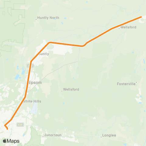 PTV - Public Transport Victoria Goornong - Bendigo map