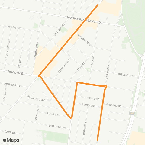 PTV - Public Transport Victoria Kalkee Ret Village - Belmont Village SC map