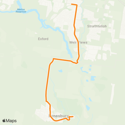 PTV - Public Transport Victoria Eynesbury - Melton Station map