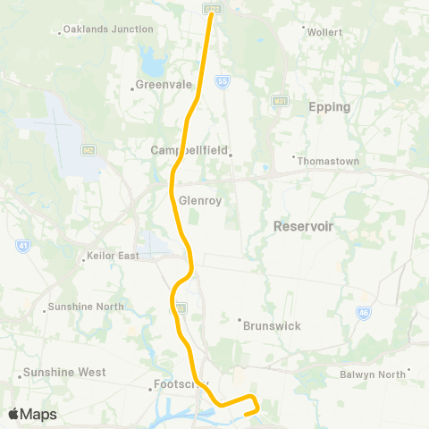 Metro Craigieburn map