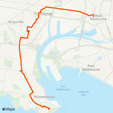 Metro Williamstown map