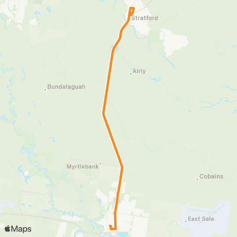 Victoria Regional Buses Stratford - Sale via Stratford map
