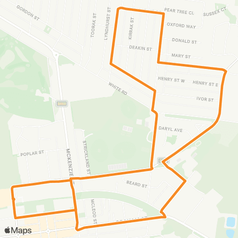 Victoria Regional Buses Wonthaggi via North Wonthaggi map