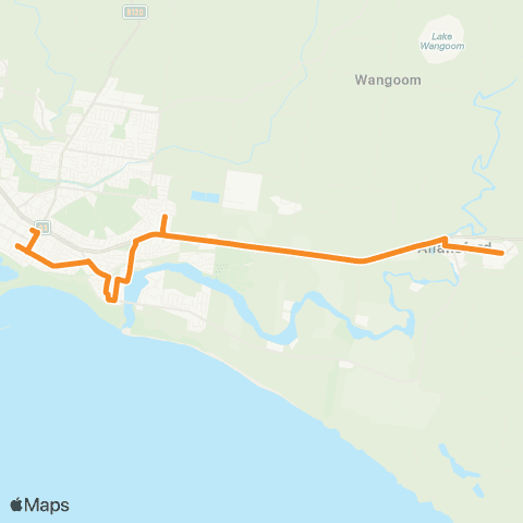 Victoria Regional Buses Aquamoves - Shepparton via Aquamoves map