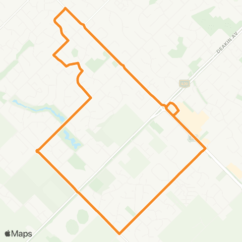 Victoria Regional Buses Mildura Central Sc via Mildura South map
