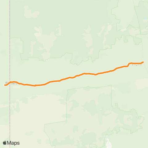 Victoria Regional Buses Ouyen - Pinnaroo via Mallee Hwy map