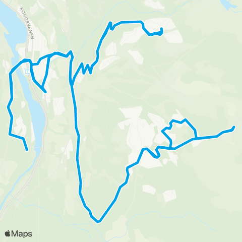 Visit Lillehammer Hafjellbussen Ordinær map