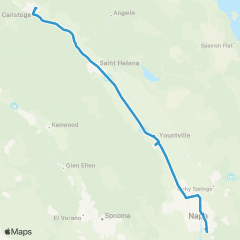 The Vine Up Valley Connector map