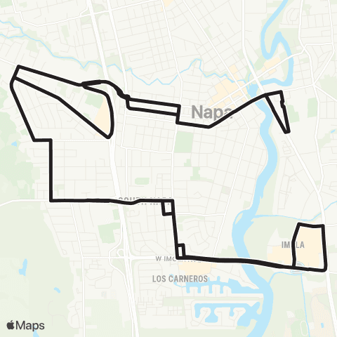 The Vine Westwood / South Napa map