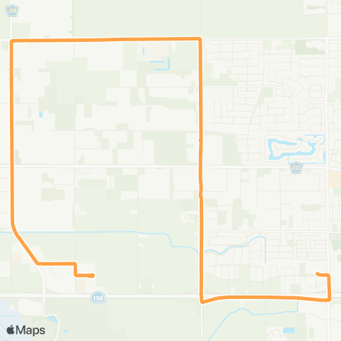 Visalia Transit Route 17 map