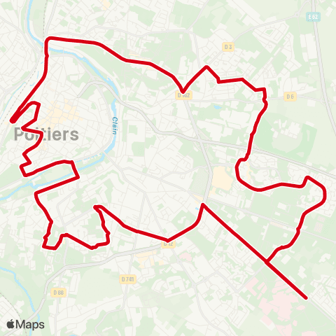 Vitalis Noctambus 2A map