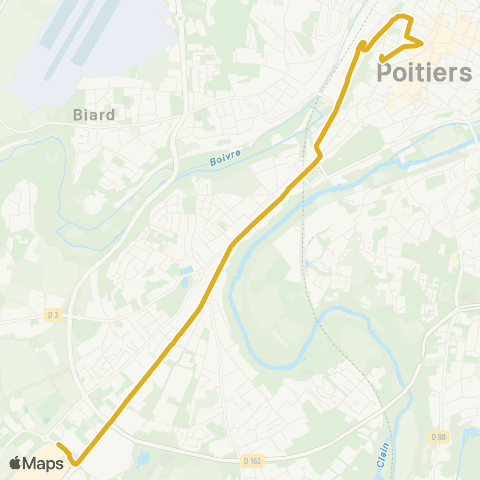 Vitalis Poitiers Sud-A. Briand map