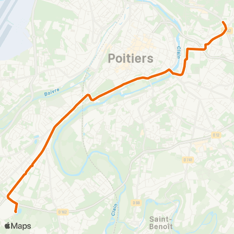 Vitalis Navette Bois d'Amour-Aliénor d'Aquitaine (Rondy) map