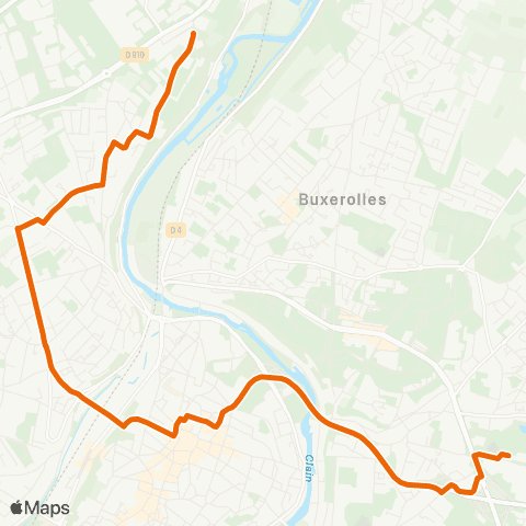 Vitalis Navette Les Arènes-AFT Le Carreau map