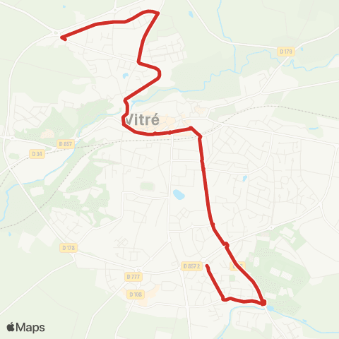 Mova (Vitobus) Haut Chalet - Saint-Étienne map