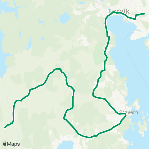 VKT - Vestfold Kollektivtrafikk Brunlanes-Thor Heyerdahl vgs map