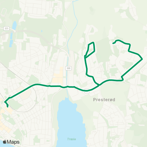 VKT - Vestfold Kollektivtrafikk Sandeåsen map