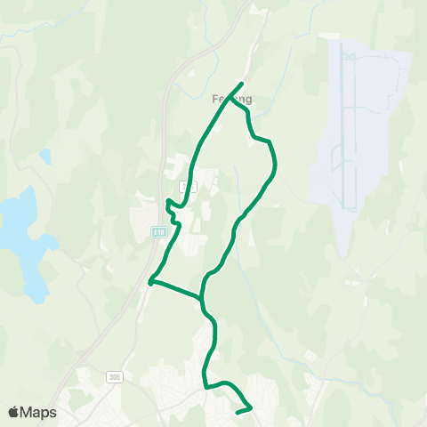 VKT - Vestfold Kollektivtrafikk Fevang-Sandefjord map
