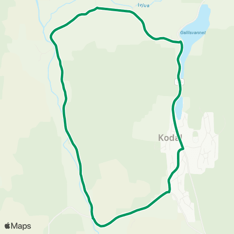 VKT - Vestfold Kollektivtrafikk Kodal-Tollehaugen-Kodal map