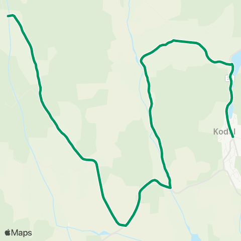 VKT - Vestfold Kollektivtrafikk Kodal-Gjersta map