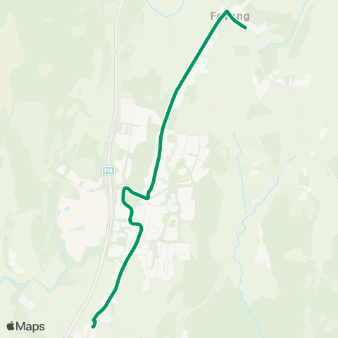 VKT - Vestfold Kollektivtrafikk Kullerød-Fevang skole map