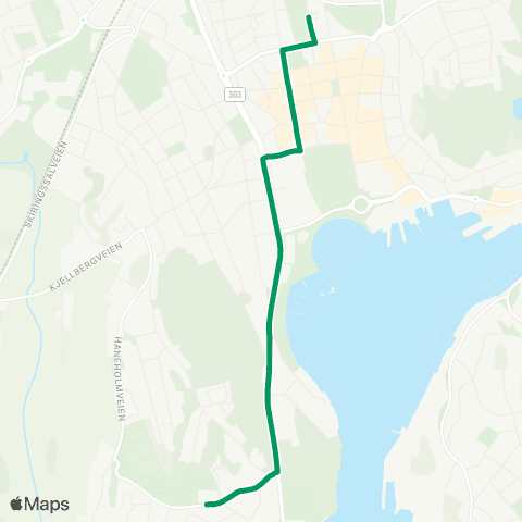 VKT - Vestfold Kollektivtrafikk Sandefjord-Ranvik usk map