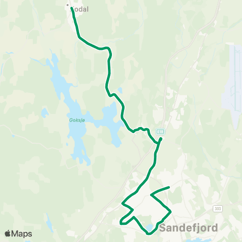 VKT - Vestfold Kollektivtrafikk Åsly-Stokke map